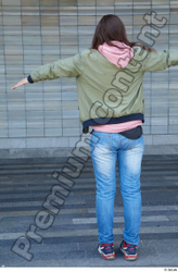 Whole Body Woman T poses White Casual Average Standing Street photo references